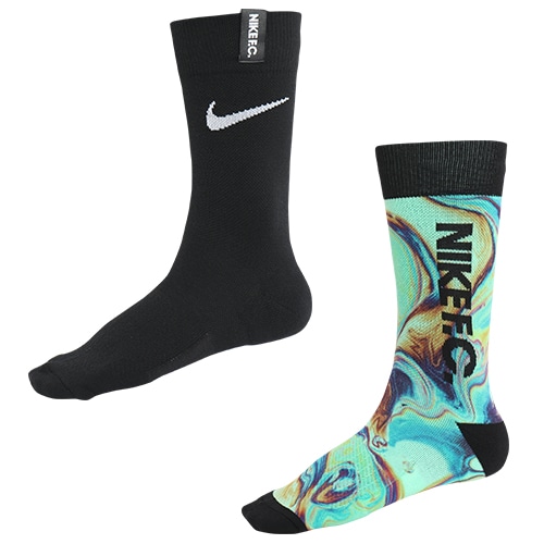 NIKE F.C. エッセンシャル スニーカー クルー ソックス 2足組