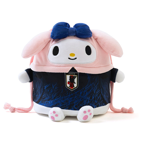 サンリオ マイメロディ おすわり巾着サッカー日本代表Ver.