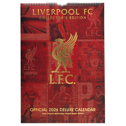 2026 リヴァプールFC A3壁掛けデラックスカレンダー