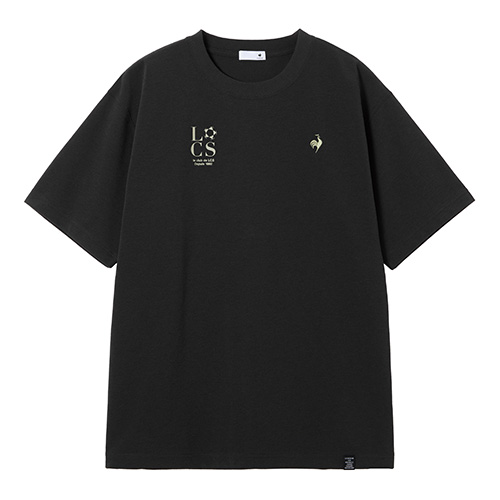 コットンライクポリエステルバックプリント半袖Tシャツ