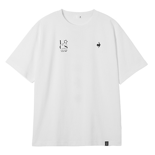 コットンライクポリエステルバックプリント半袖Tシャツ