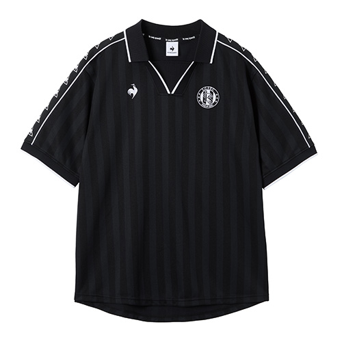 ストライプジャガード襟付きゲームシャツ