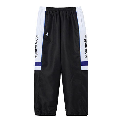 カラーブロック裏起毛ストレートロングパンツ