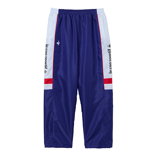 カラーブロック裏起毛ストレートロングパンツ