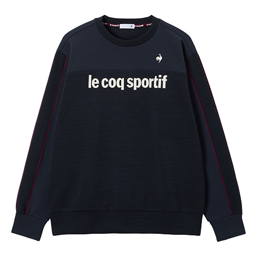 ハーフゲージニットクルーネックスウェット