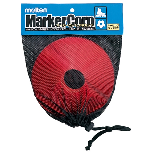 マーカーコーンミニ 6枚セット 赤