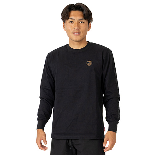 パリSG EMB LOGO & PRINT SLEEVE L/S TEE