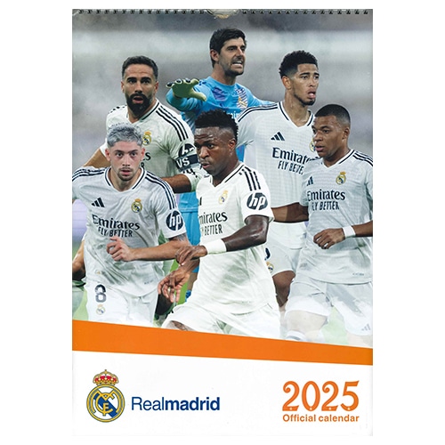 2025 レアル・マドリード A3壁掛けカレンダー