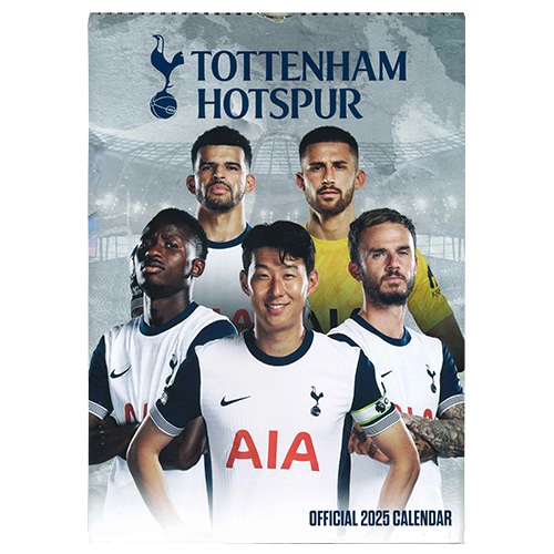 2025 トッテナム A3壁掛けカレンダー