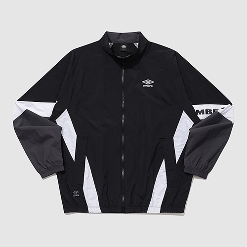 COLOR BLOCK STAND-NECK JACKET